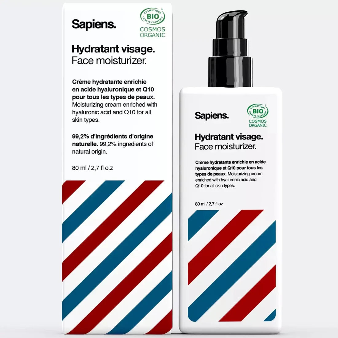 Sapiens Organic Face and Beard Cream (80 ml)