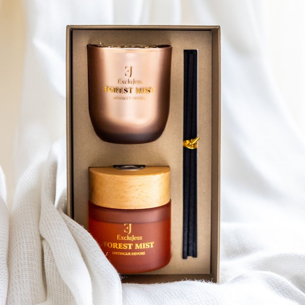 Gift set Forest Mist Distingue Devore Fragrance Sticks & Scented Candle