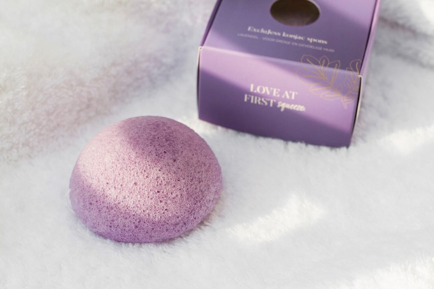 Lavender konjac sponge