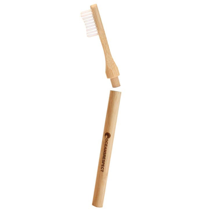 Bamboo toothbrush with interchangeable head - soft