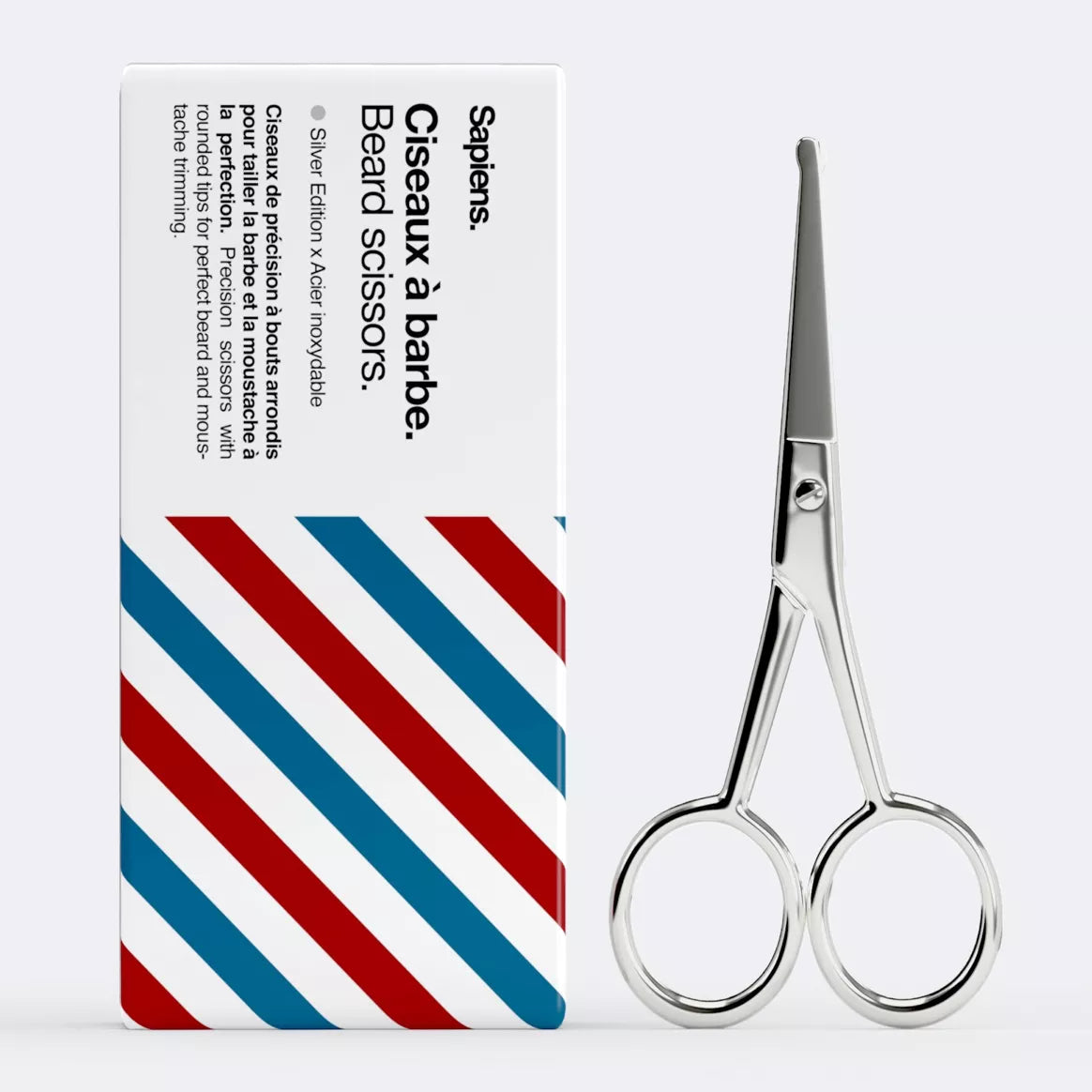 Sapiens Stainless Steel Beard Scissors with Round Ends