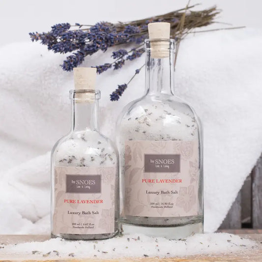 Bath salt glass bottle Pure Lavender 200ml
