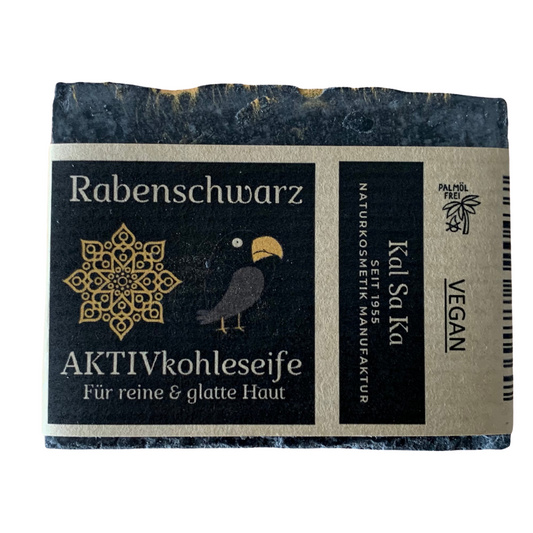 Activated charcoal soap raven black 75g