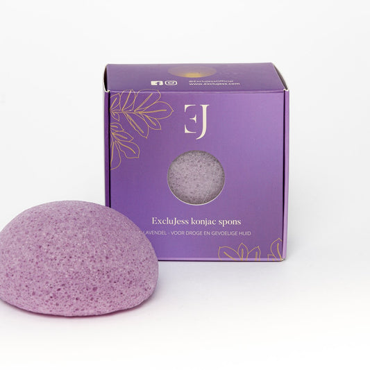 Lavender konjac sponge