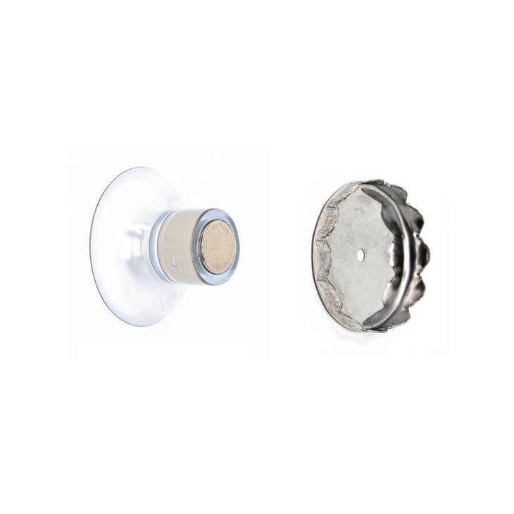 Magnetic soap holder with suction cup