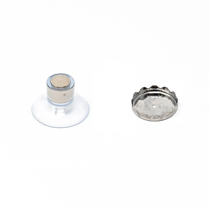 Magnetic soap holder with suction cup