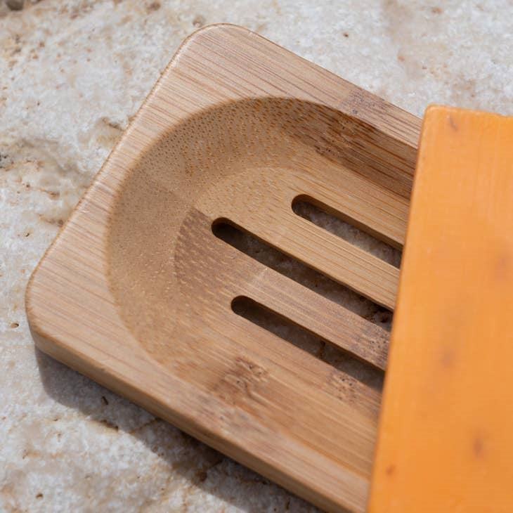 Bamboo soap holder