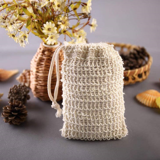 Soap bag made of natural fibers